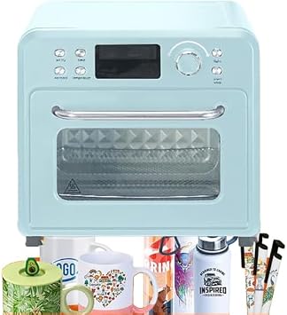 Sublimation Oven for Bulk Printing, 1400W 16L 360  Heating with Digital Display, Ideal for Mugs Cups Tumblers Water Bottles