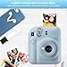 FUJIFILM INSTAX Mini 12 Holiday Bundle 2025 | with Extra Instax Mini Film + 4 Pk AA Batteries & Sunshine Photo Microfiber Cleaning Cloth (10 Items) (80 Sheets, Pastel Blue)