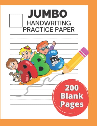 JUMBO HANDWRITING PRACTICE PAPER BOOK WITH LINES