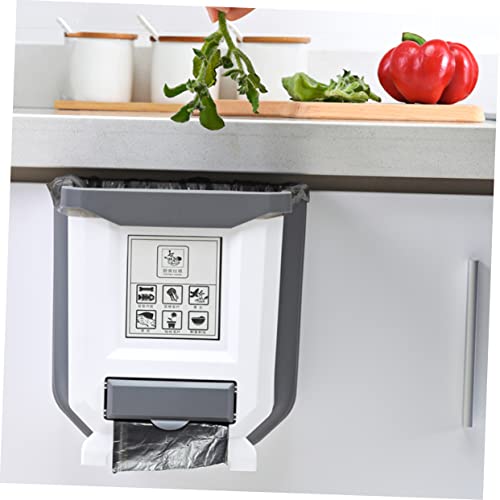 Caneca de basura plegable colgante para cocina miniatura 7