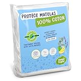 matelas coton bio 90x200 MOLLETON 100% COTON | Le molleton est intégralement composé de fibres de coton. Cette matière naturelle assure une absorption de l'humidité, sans utilisation de composants synthétiques au contact du dormeur pour un sommeil sain et paisible. Le coton est également apprécié pour sa douceur naturelle qui rend le couchage plus confortable.