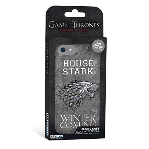 ABYstyle - Game of Thrones - Estuche para teléfono - Stark (para iPhone 6, iPhone 6S, iPhone 7, iPhone 8)