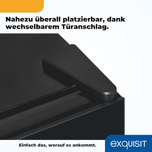 Exquisit Weinkühlschrank 2 Zonen, Platz für 78 Flaschen, 194 Liter, Umluftventilator, 9 Holzablagen, Digitale Temperaturanzeige, WS2-78-GTE-160G schwarz