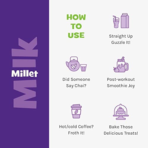 Image of NOURISH YOU Plant Based Millet Mlk With Goodness Of Ragi, Jowar, Bajra & Oats|Anti-Biotics Free|Preservatives Free|Healthy Creamy Mlk Unsweetened|No-Added Sugar|1.2 L (200 Ml Each X 6)