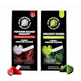 Miss Fortunes, Funny Fortune Cookies, The Two-Pack Shakur (Multi-pack of 2 Dozen Cookies) (Fortunes Against Humanity + Unlucky Dozen)
