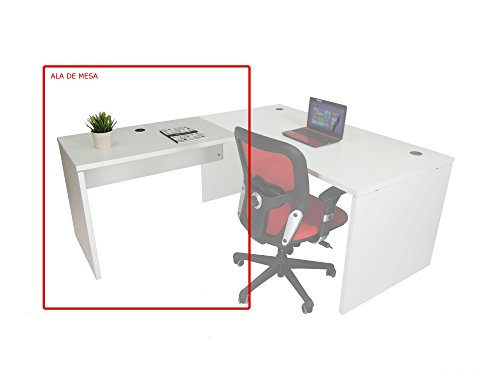 ala para Mesa Euro 2000. Color Blanco. 102x60 cm