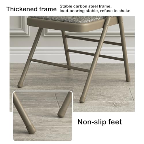 Folding Chair, Garage Stool,Indoor Outdoor Stackable Chair Work Study Party Dining Folding Chair-Met