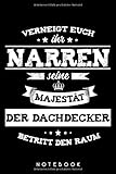  Notebook: Dachdecker Notizbuch Blanko Ca. Din A5 Geschenk Für Zimmermeister / Organizer Mit 120 Seiten Notizen Schreibheft Liniert Planer / Tagebuch Oder Notizheft Für Zimmerer