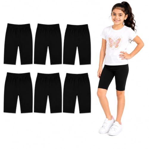 Image of MERIDA Cotton Cycling Shorts for Girl's (Pack of 6)