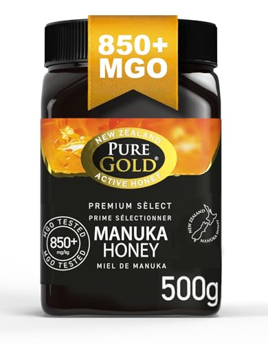 Pure Gold Miele di Manuka Selezionato Premium 850+ MGO 500G,...