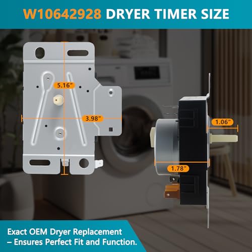 Image of W10642928 WPW10642928 Dryer Timer Replacement, Genuine OEM Quality, Replaces AP6023568, 4448993, PS11756913, PD00043061, Fits Maytag Dryers, Durable, Easy to Install, 2-Year Warranty