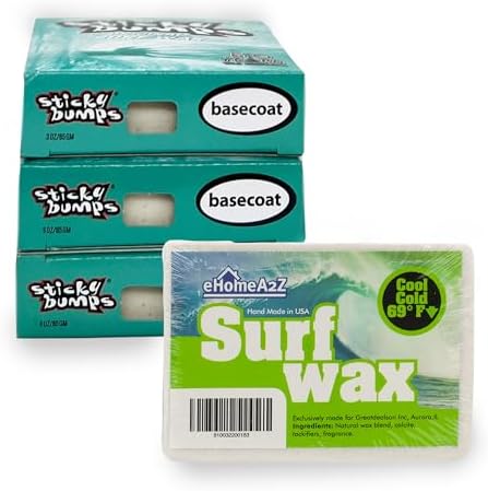 Surfboard Wax Cool Cold Bundle with Sticky Bumps Basecoat Surf Wax Surfboard Surfing Accessories Surfing Wax (4) image 4