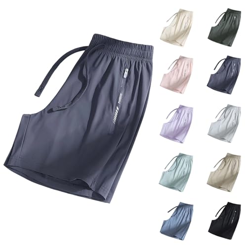 icy shorts for women over 50,icy iced ice silk active shorts for women Dark Gray XL