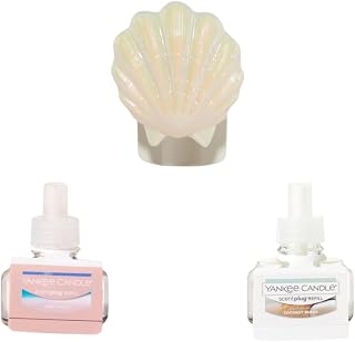 Tropical Breeze - Scent Plug Diffuser Seashell, Scent Plug Refill Pink Sands and Coconut Beach (Variety Pack)