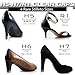 Heel Hunks Clear H5 Heel Caps 16 x 17.5 mm | Heel Protectors Replacement Tip Caps for High Heel Shoes and Stiletto | Anti-Slip and for Grass - (5 Pairs)