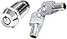 SECO-LARM SS-095-1H1 High Security Tubular Key Lock Switch, Commonly Used for Momentary Arm/Disarm Alarm Inputs or Other Applications Requiring High-security Momentary On