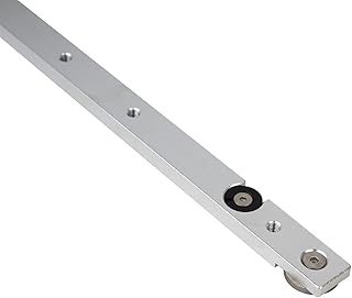 Aluminium Alloy 450mm Miter Bar Clamping Tool Slider Table Saw Gauge Rod T-Slot Track Bar Rail for Router Tables and Woodworking,450mm(17.7in)-Silver