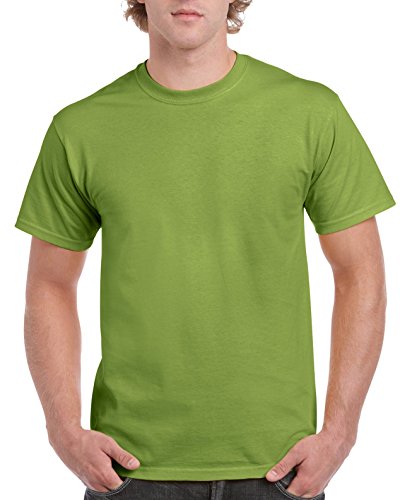 T-shirt Gildan 2000 kiwi taille M vêtement uni vert clair en coton épais