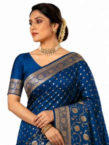 Image of Yashika Women's Art Silk Saree with Blouse Piece for Traditional Ethnic Wear Sari