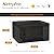 NettyPro Fire Pit Table Cover Rectangular Waterproof Heavy Duty Outdoor Patio Firepit Cover for Gas Propane Fire Pit Table Rectangle, 42 x 24 x 24 Inch, Black