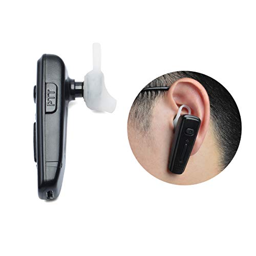 HYS 2-Way Radio Walkie-Talkie Bluetooth Wireless Earpiece Headset with PTT MIC Dongle for Motorola/Mototrbo Digital Radios APX1000 APX4000 APX6000 APX7000 APX8000 XPR6350 XPR6550 XPR7350 XPR7550 - Thumbnail 4
