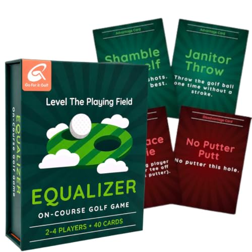 On-Course Golf Card Game: Skill-Level Equalizing Golf Playing Cards