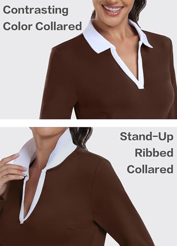 Image of Hiverlay Golf Dresses for Women with Shorts and Pockets, V-Neck Short Sleeve Tennis Dress, Workout Athletic Dresses