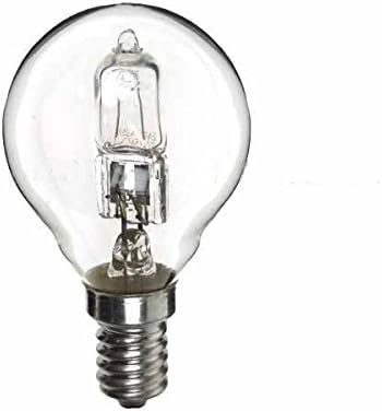 3 x 20w (25w) Halogen Golf Ball Light Bulb E14 SES Small Edison Screw 240v (Eveready S11921)