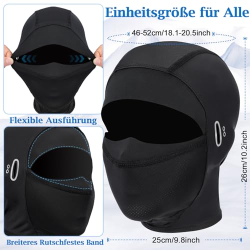 Kiiwah Sommer Sturmhaube für Herren und Damen, UV-Schutz Kühlung Balaclava Dünn Atmungsaktiv Motorrad Sturmmaske für Radfahren Outdoor Sports