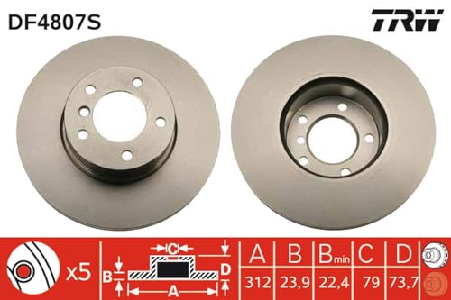 Trw DF4807S Disco Freno - 2