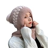Photo Gallery hyunlai set con cappello e sciarpa in maglia, caldo berretto invernale a doppia torsione e sciarpa per donne, accessori da sci antivento per il freddo, rosa, taglia unica Photo Gallery hyunlai set con cappello e sciarpa in maglia, caldo berretto invernale a doppia torsione e sciarpa per donne, accessori da sci antivento per il freddo, rosa, taglia unica