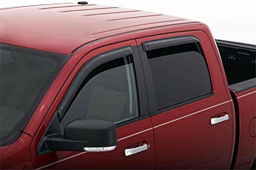 Auto Ventshade [Avs] Outside Mount Ventvisor | 2009 - 2018 Ram 1500, 2019 - 2023 Ram 1500 (Classic Body Only) 2010 - 2023 Ram 2500/3500 Crew/Mega Cabs- Smoke, 4 Pc. | 94109 #TOP1