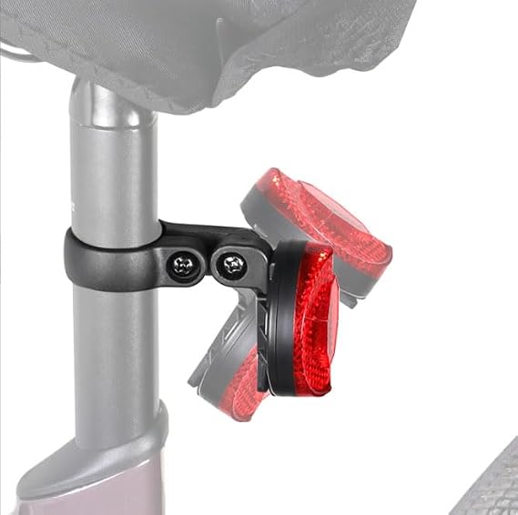Bicycle Hidden Airtag Positioning Anti-Theft Reflective Taillight Bracket for Apple Airtag MTB Road Bike Seat Tube Bracket image 2