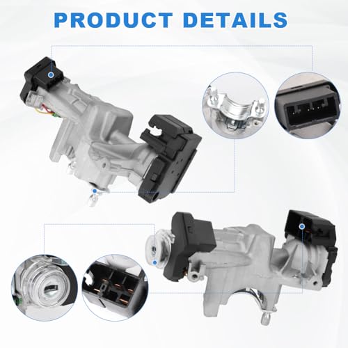 WMPHE Ignition Switch Lock Cylinder with 2 Key Replacement for 0635lT6PH01 06351-T6P-H01 Compatible with Honda Civic 1.8L 2014 2015 by WMPHE - Image 4