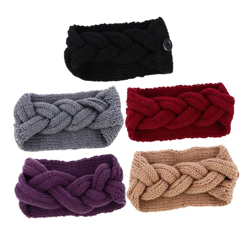 FOMIYES Knotted Headband for Women Headbands for Women Ear Warmer Button Random Color