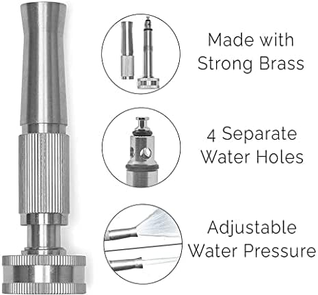 Miniatura 8 de Morvat Carrete de manguera de agua de metal de acero inoxidable para manguera de 150 pies, soporte de jardín retráctil con estante de almacenamiento