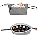 Luxja Essential Oil Carrying Bag - Holds 8 Bottles (5ml-15ml, Also Fits for Roller Bottles), Portable Organizer for Essential Oil and Small Accessories, Gray