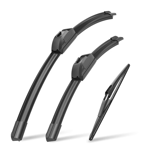 Image of Raidbee Windshield Wiper Blades Replacement for Nissan Rogue 2014-2022 /Nissan Pathfinder 2013-2020 All-Season OEM Quality 3 Pack 26 inch+17 inch+12 inch