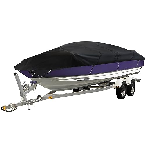 marddpair Heavy Duty Trailerable Jon Boat Cover Replacement for Jon Boat 12ft-18ft Long and Beam Width up to 75inch by marddpair - Used condition - CA$52.26