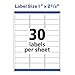 Avery Waterproof Sticker Labels for Printer - 1