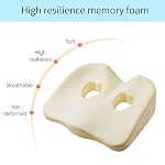 LOUTYTUO Seat Cushion Pillow,100% Memory Foam and Washable Cover,for Office Chair,Car Seat and Wheelchair,Tailbone & Sciatica & Back Pain Relief - Image 5