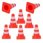 50pcs Mini Traffic Cones, Plastic Miniature Road Safety Cones