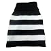 Turtleneck Stripes Pet Clothes Dog Wool Classic Sweaters (Black&White Stripe, S)