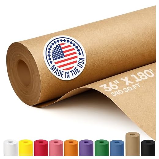 IDL Packaging 36" x 180 feet (2160 inches) Brown Kraft Paper Roll, 30 lbs (Pack of 1) - Quality Paper for Packing, Moving, Shipping, Crafts - 100% Recyclable Natural Kraft Wrapping Paper