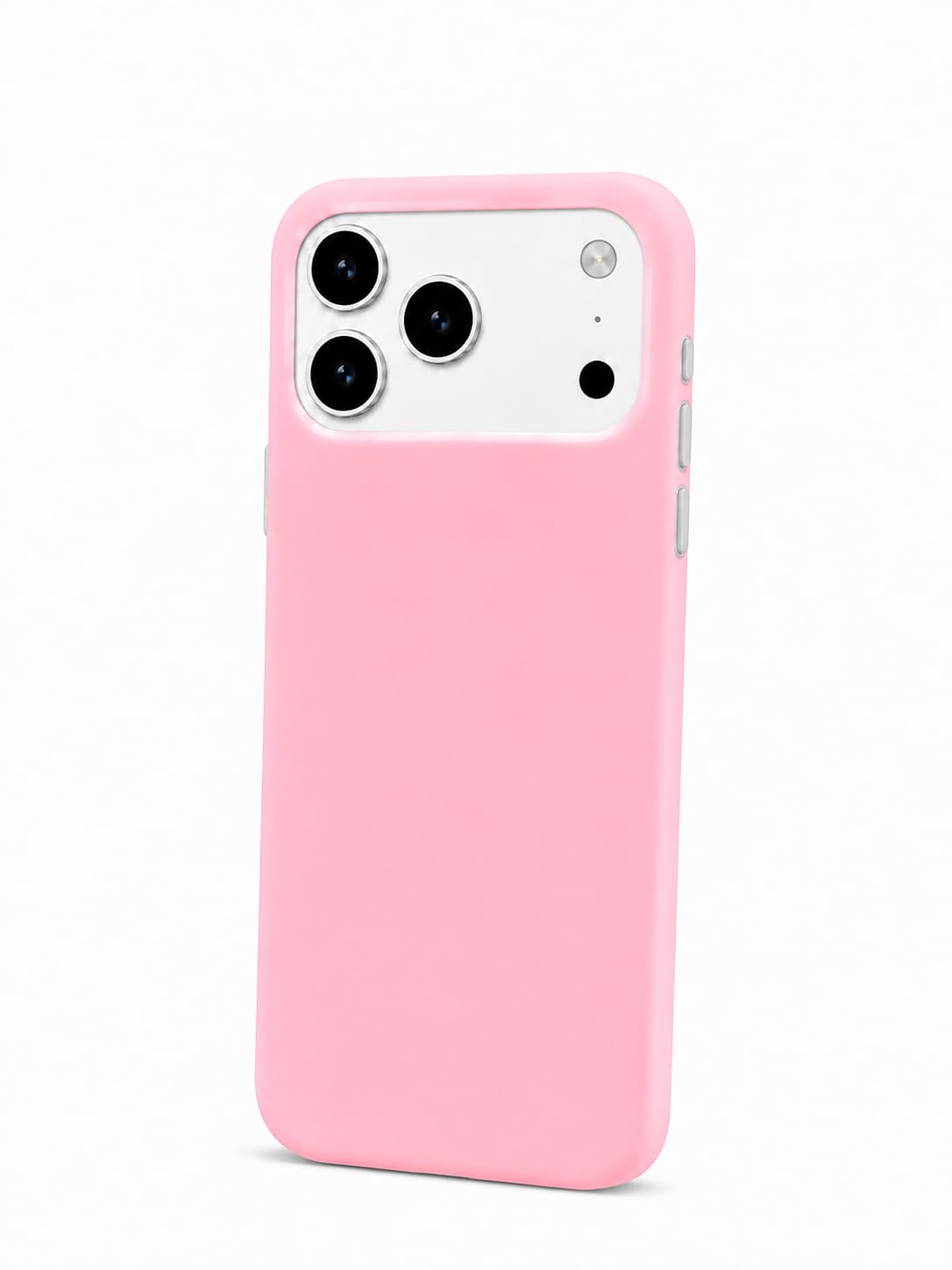 Jelly Back Case for iPhone 17 Pro Max, Soft Silicone, Baby Pink