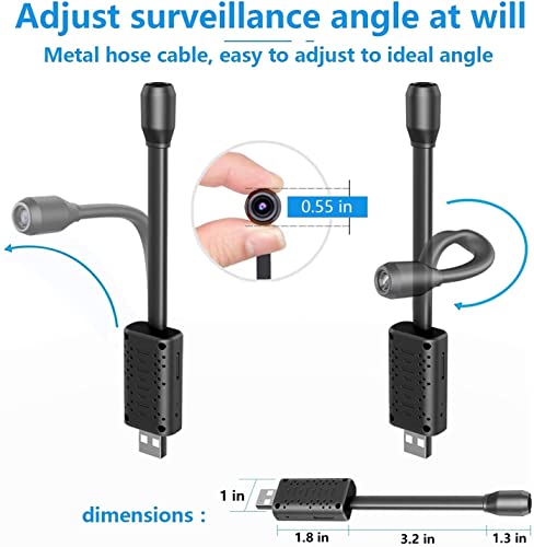 Image of 2MP Full HD Flexible USB WiFi Camera 1080P | Smart Mini Home Security Cam with 140 Wide Angle Lens | Real-Time Motion Sensor Alerts & Live Streaming | Connect with V380 Pro App (Flexible Camera)