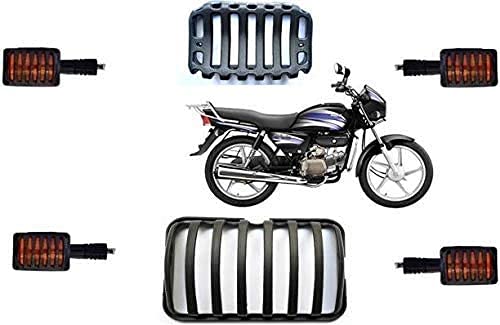 Gate 7 Splendor Headlight Grill,Indicator Grill and Back Light Grill (Pack of 6)