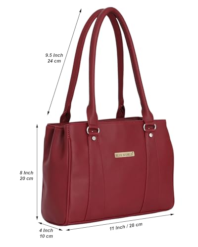 Image of BLUE WORLD PU Women Handbag | 3 Main Section