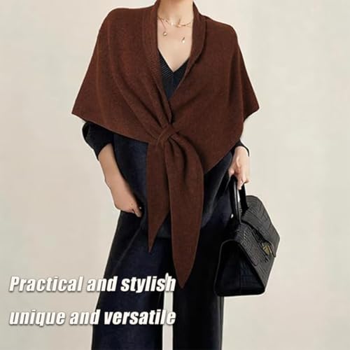 Women's Solid Color Scarf, Cashmere Knitted Cardigan Shawl Wool Cashmere for Women Pashmina3