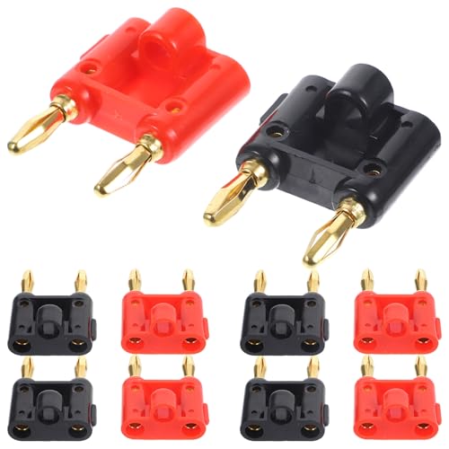 Conector banana de 4 mm chapado en oro jojofuny para un sonido premium sin interferencias